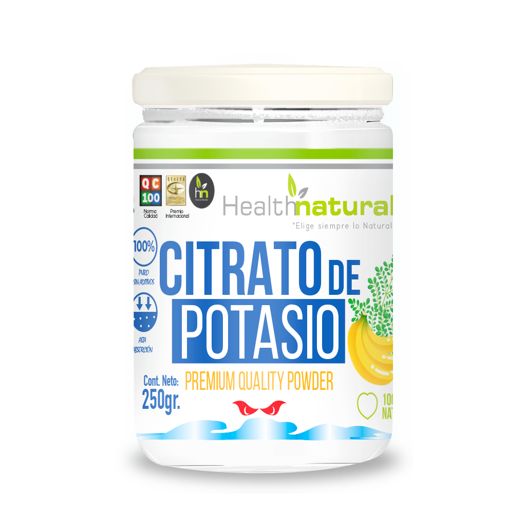 Citrato de Potasio 250G – Health Natural