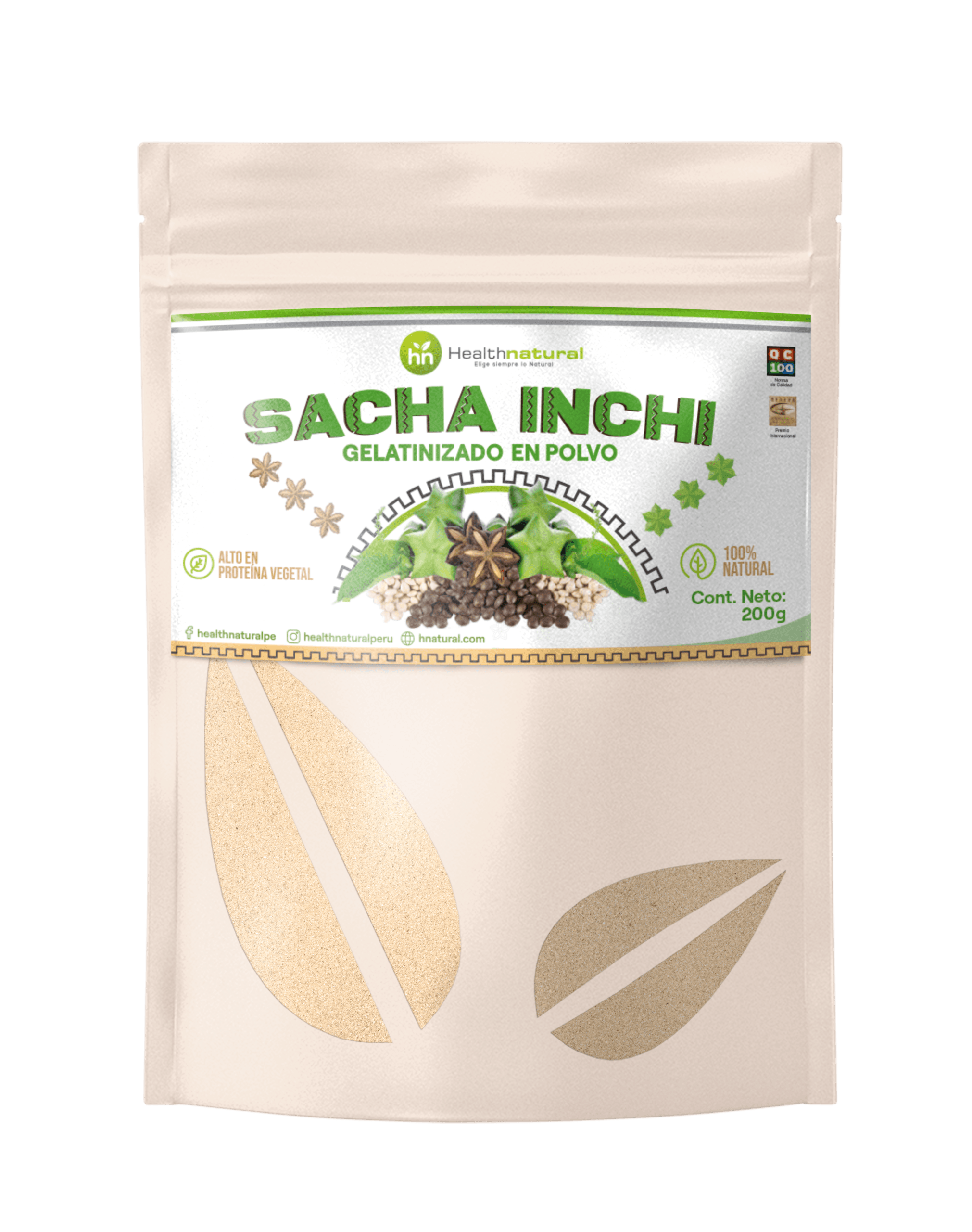 SACHA INCHI GELATINIZADO EN POLVO 200 G-(Mockup) SACHA INCHI GELATINIZADO EN POLVO 200 G-(Mockup)
