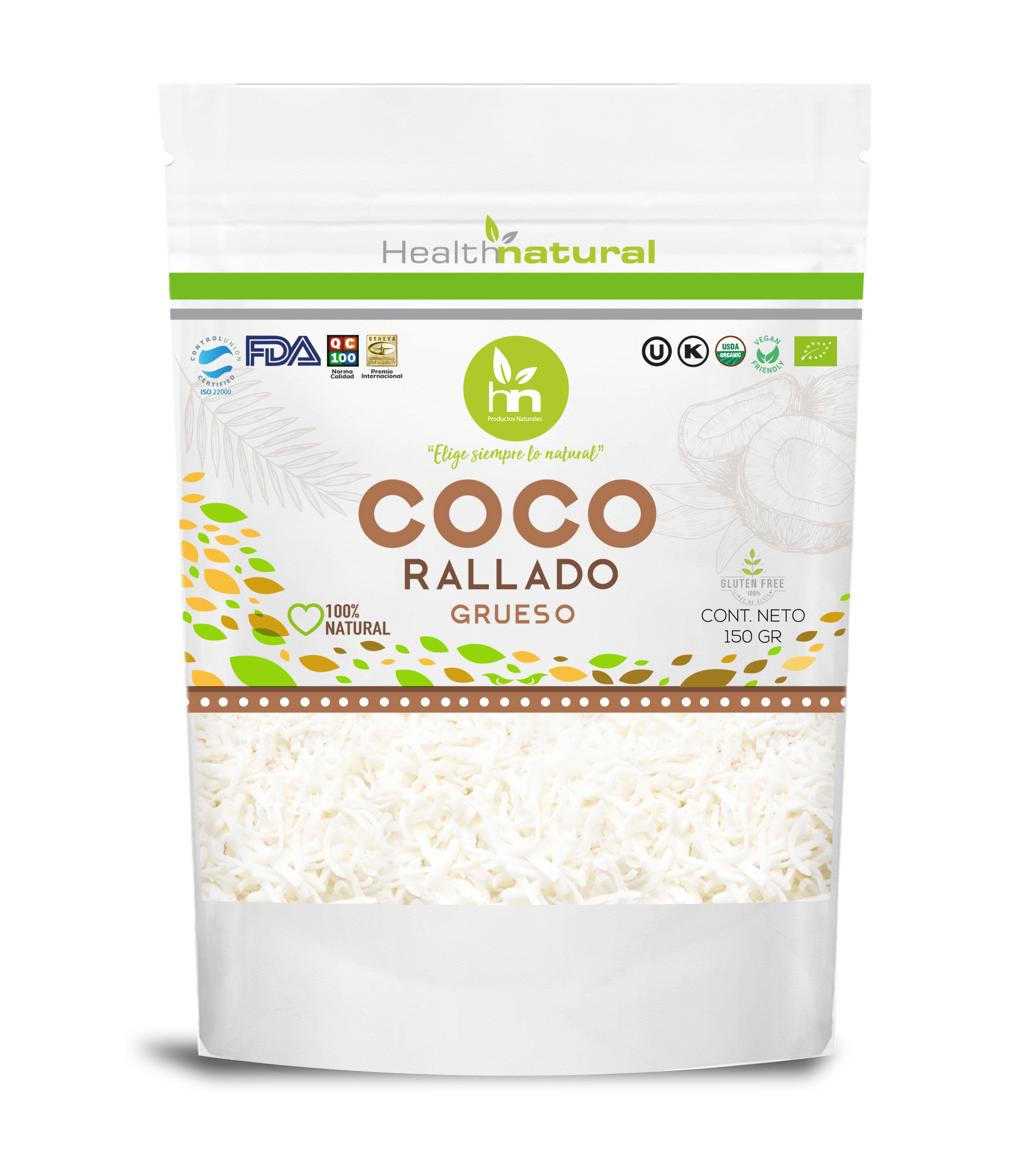 COCO RALLADO GRUESO 150G PERU 2024_