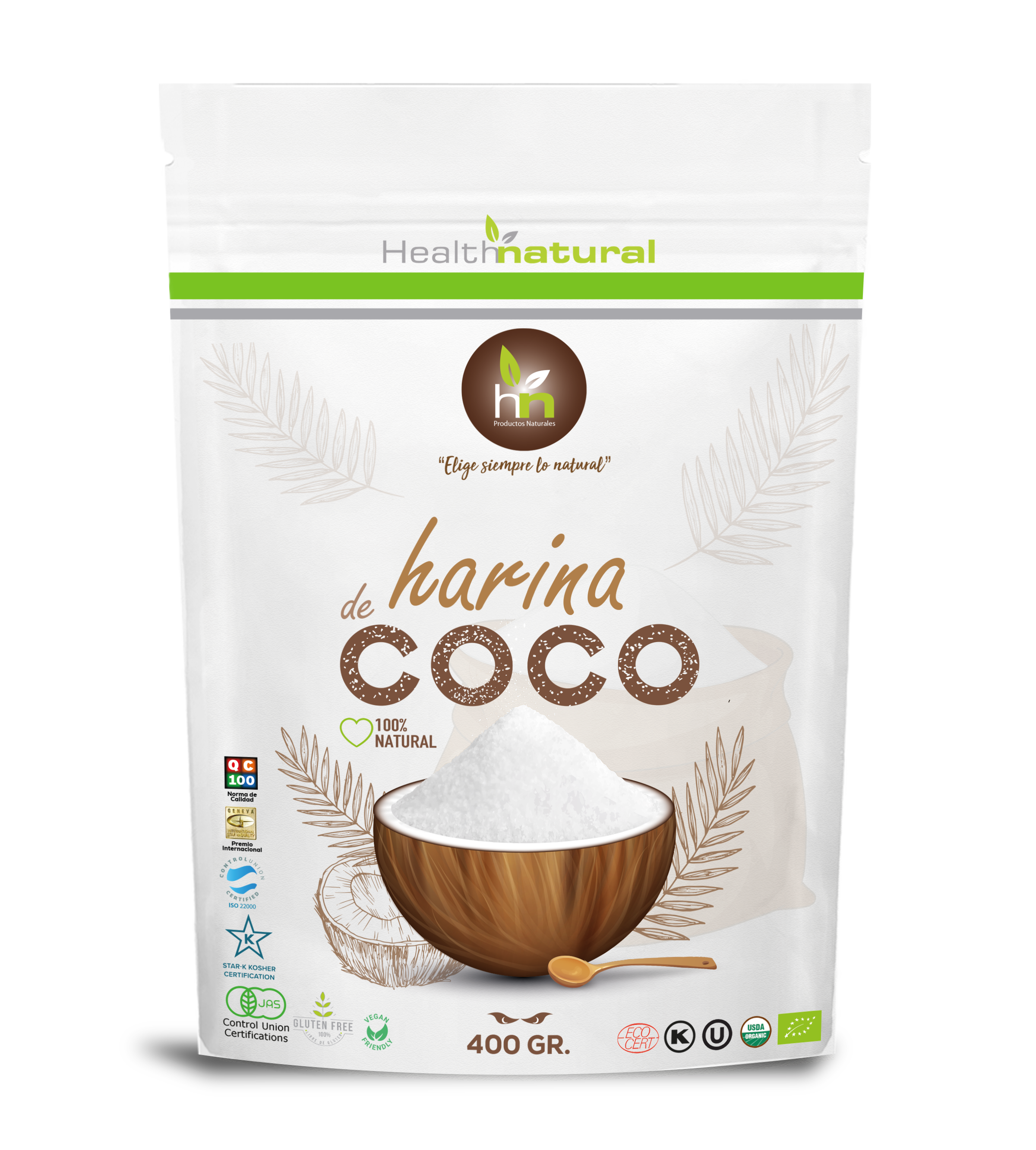 HARINA DE COCO 400GR PERÚ 2024