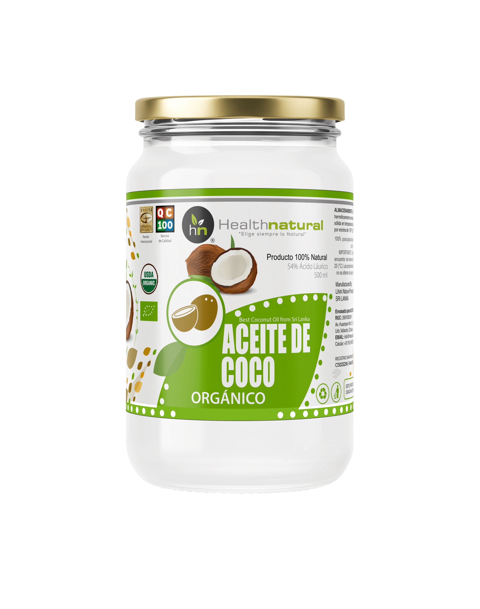 55-ACEITE DE COCO ORGANICO 1000 ML
