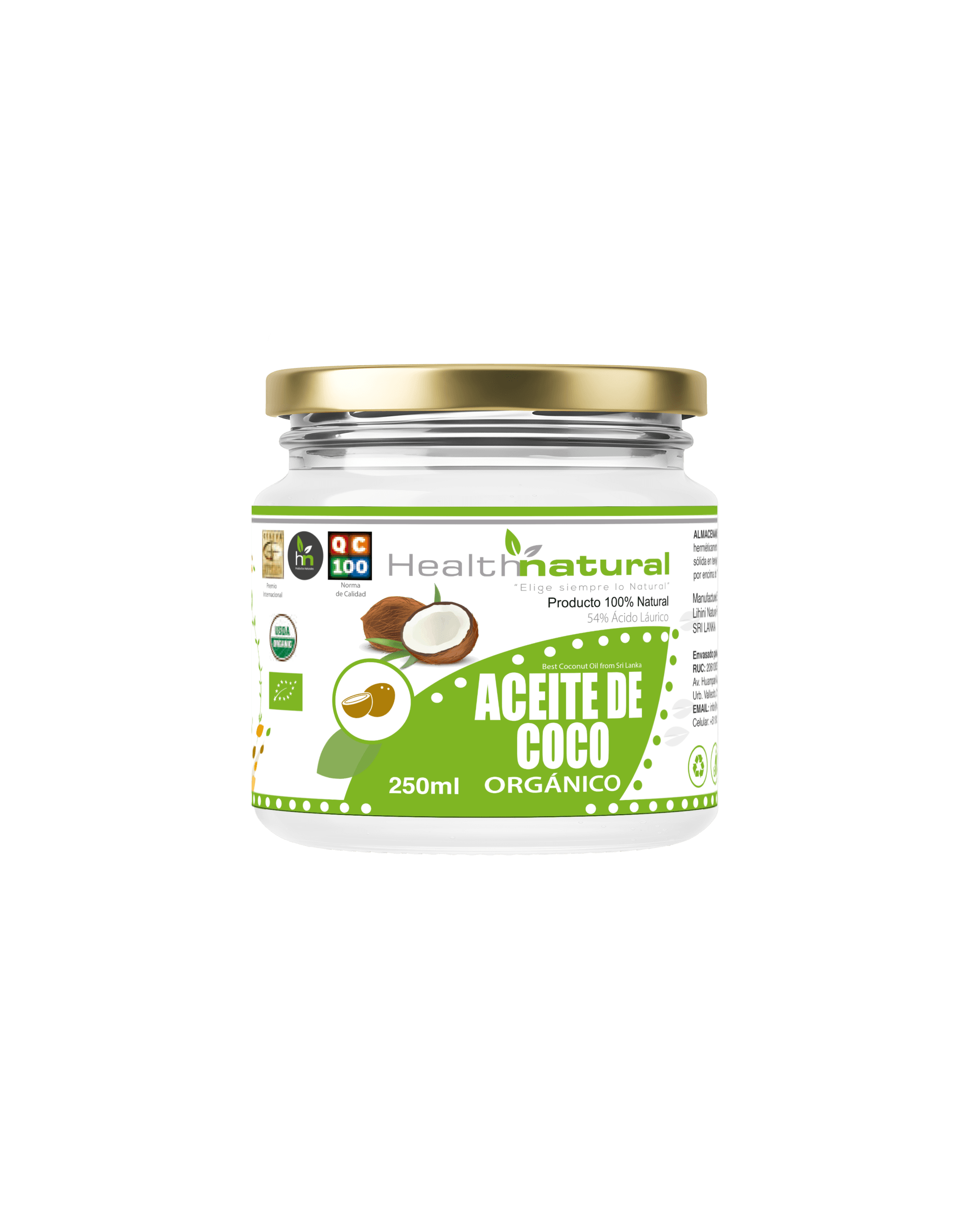 57-ACEITE DE COCO ORGANICO 250 ML